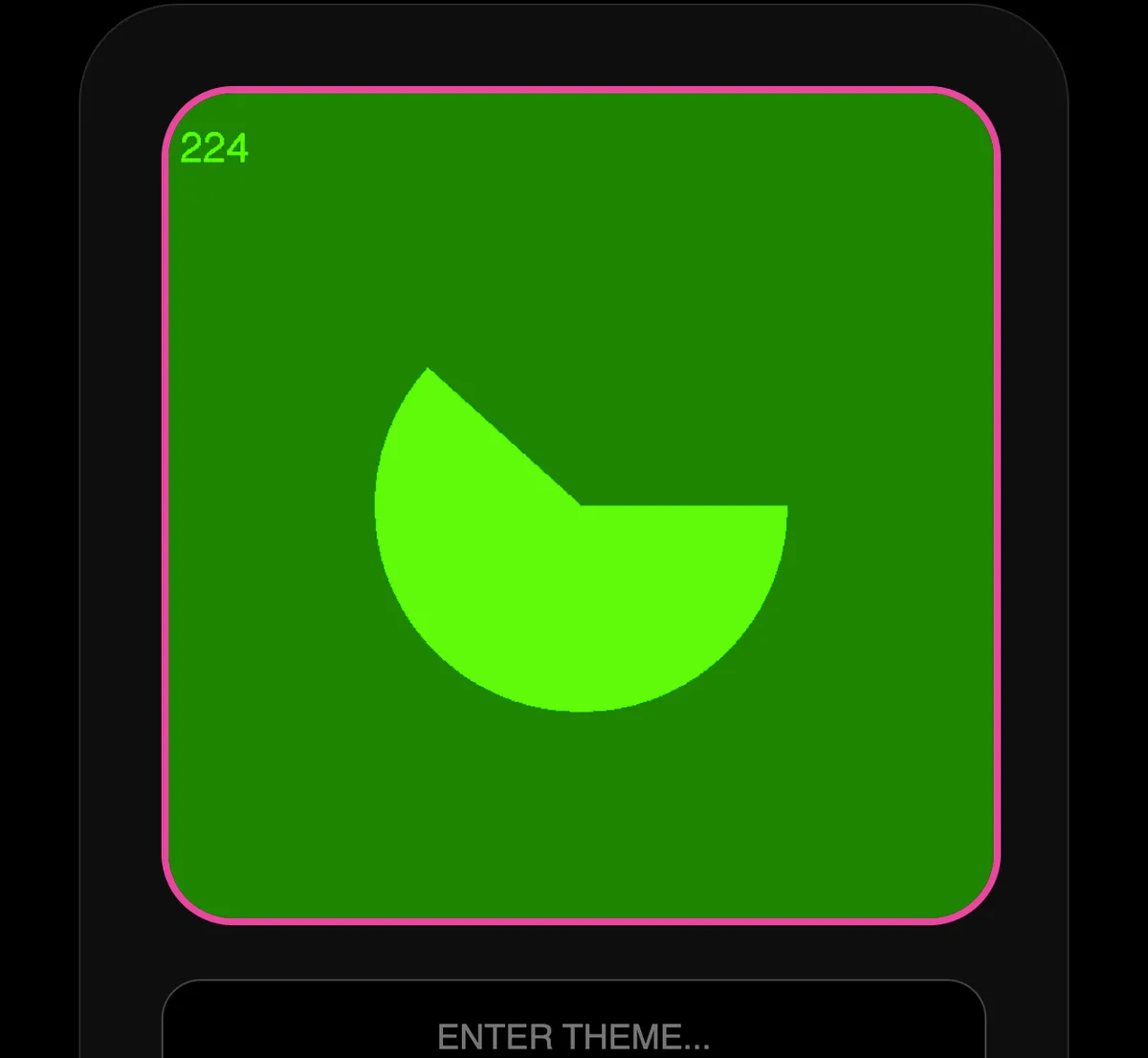 Insta Copyright Judge — a neon scanner UI weighs a fan-art idea&#x27;s odds of a copyright strike against its predicted follower payoff, dressing a Type B choice in arcade aesthetics.